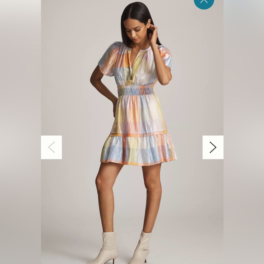 Anthropologie Somerset Mini Dress: Metallic Edition. NWT. XL.